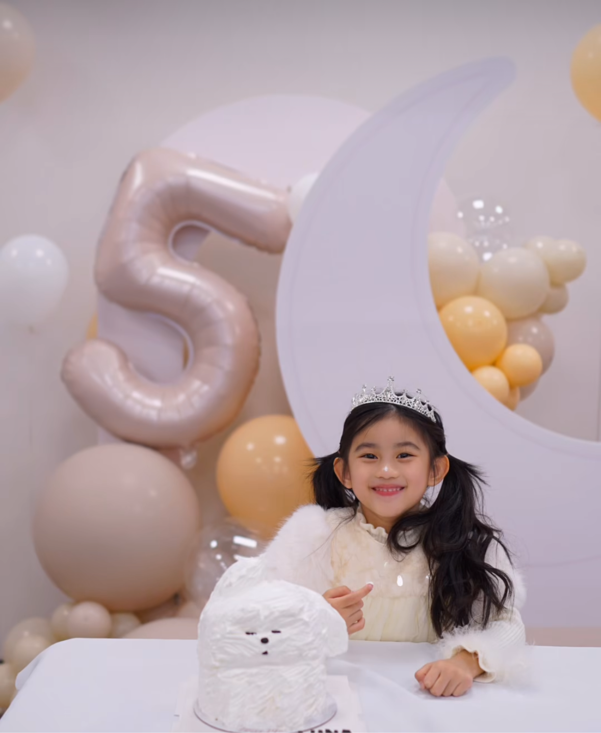小朋友月亮主題生日氣球佈置Birthday Balloon Deco