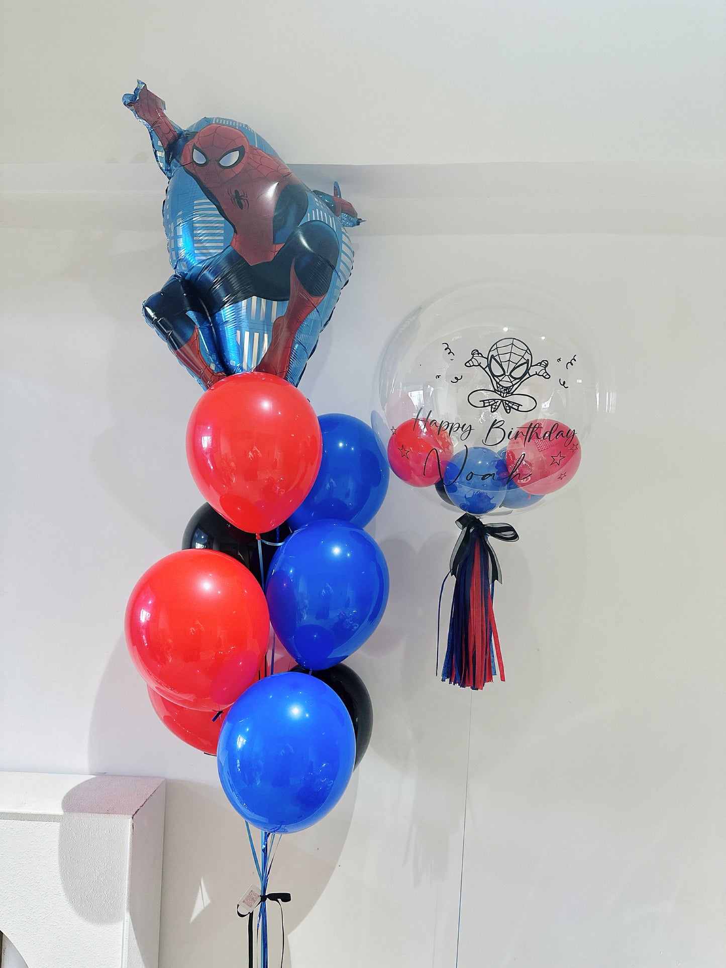 生日氣球串套裝Spider Man Balloon Bouquet Set