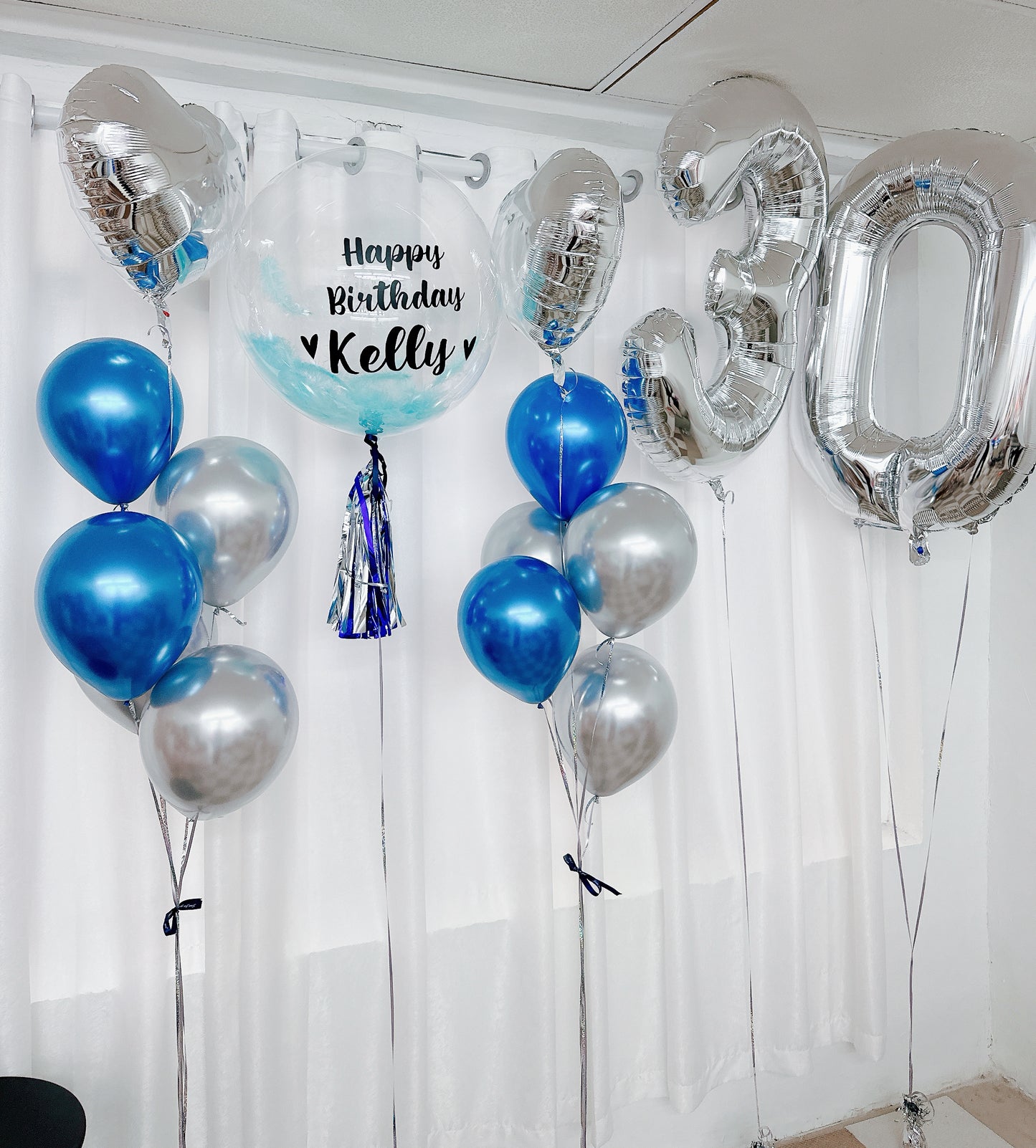 30數字生日氣球串套裝 Birthday Balloon Bouquet Set
