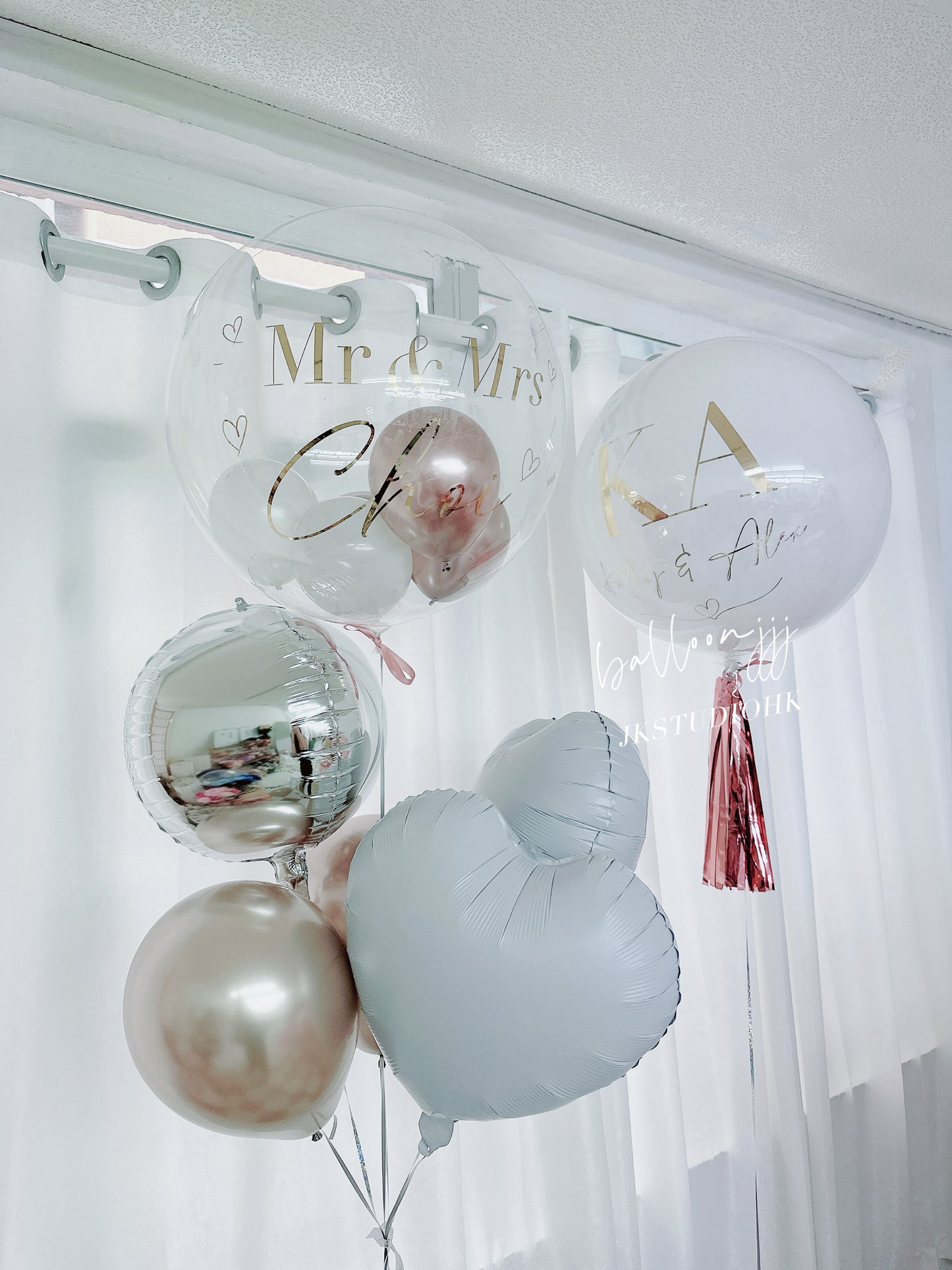 婚禮氣球串套裝 Wedding Balloon Bouquet Set