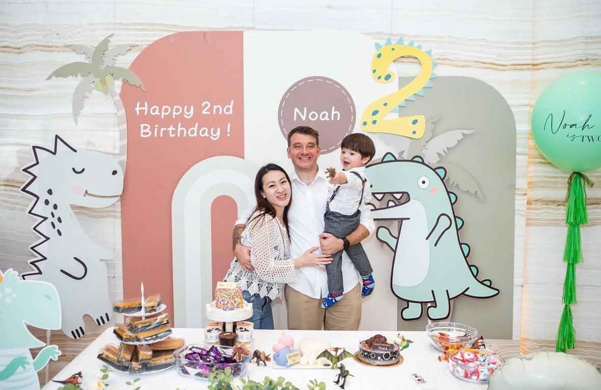 恐龍生日公仔氣球座Dinosaur Birthday Balloon Set