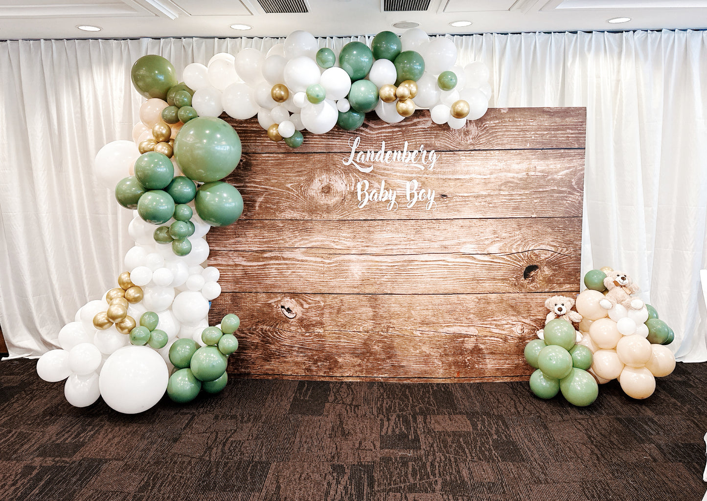 熊仔百日宴氣球佈置 100 Days Balloon Deco