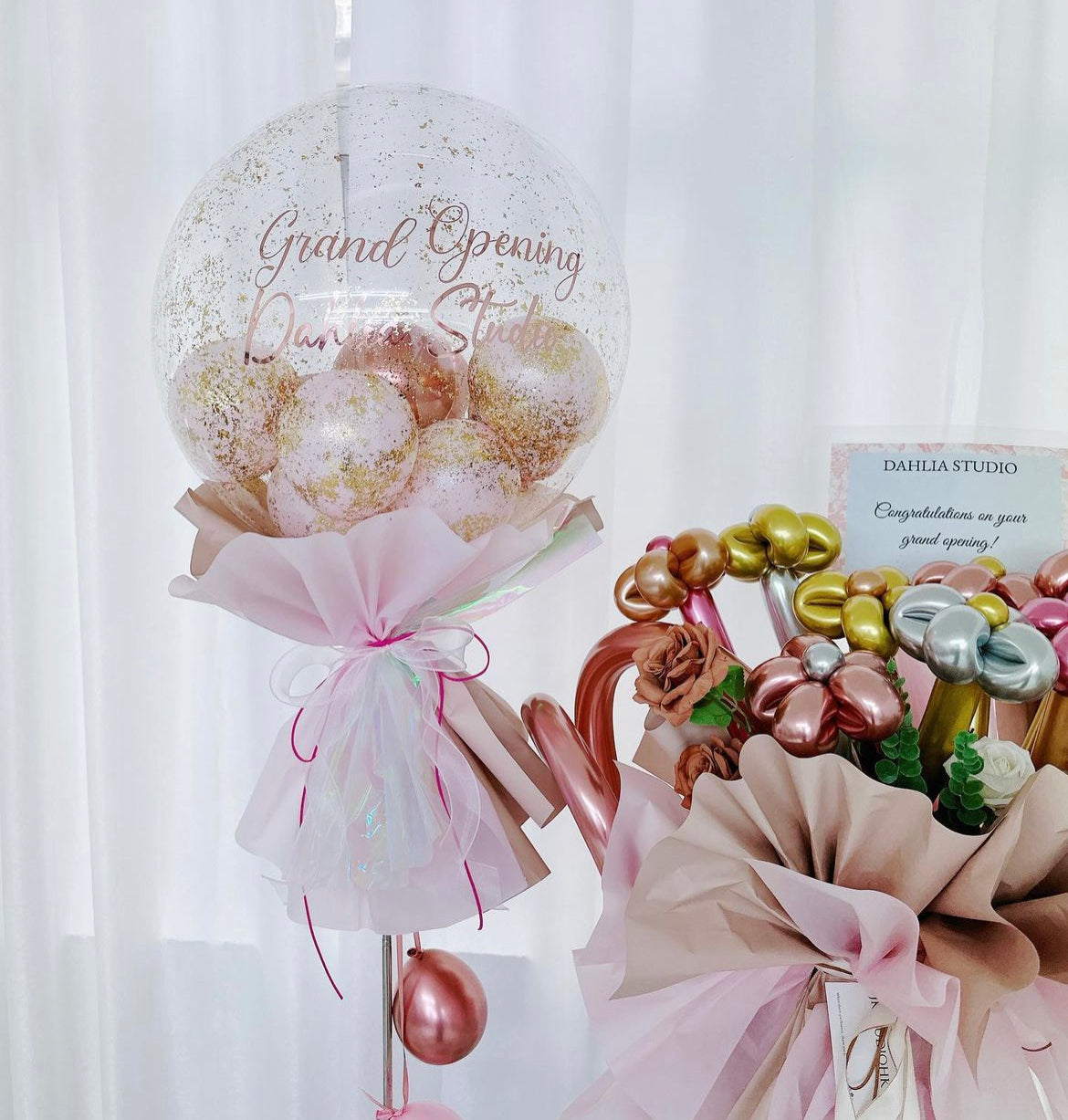 開張氣球花籃套裝Opening Balloon Bouquet Set