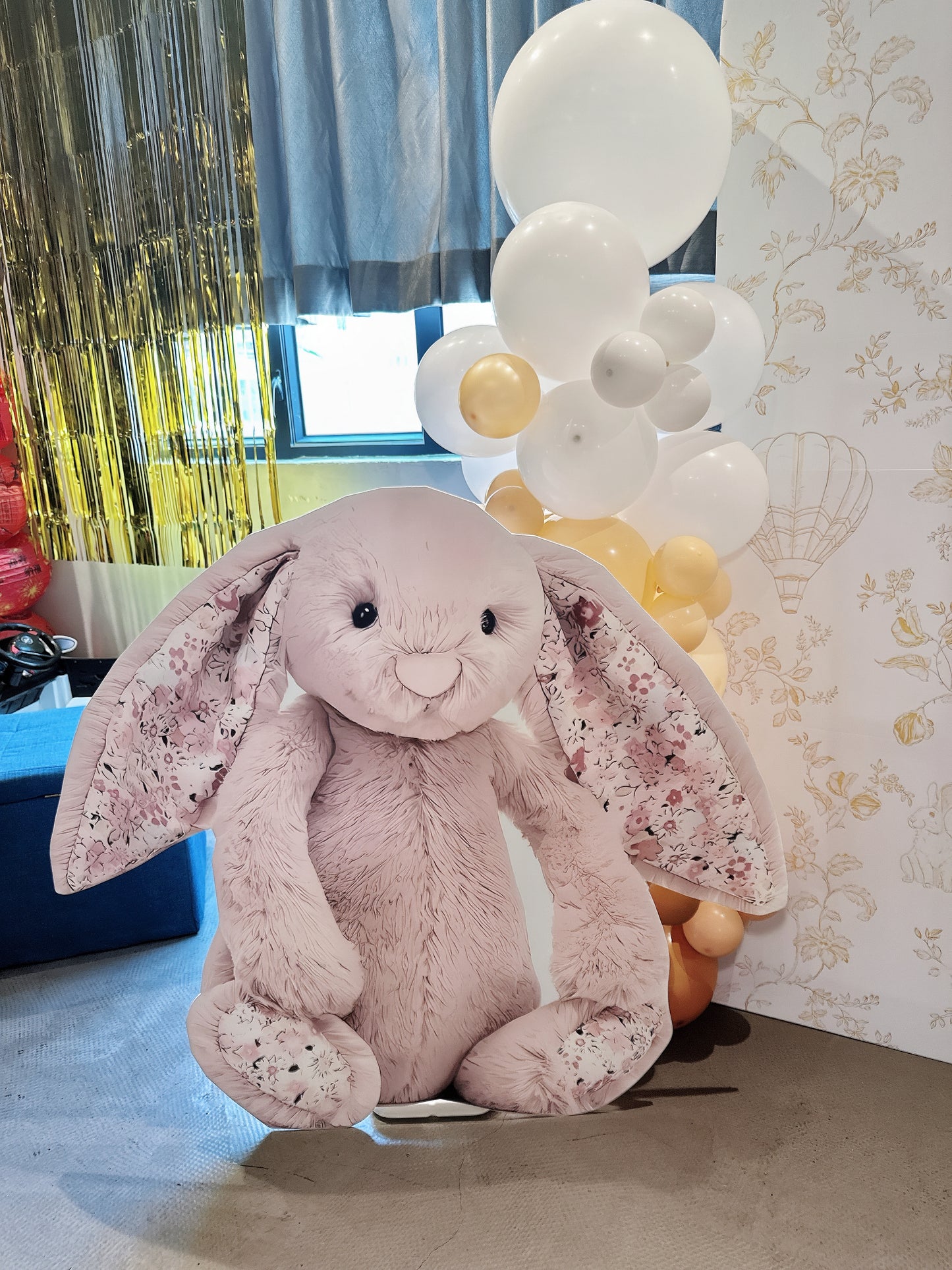 兔仔小朋友生日氣球佈置Rabbit theme Birthday Balloon Deco