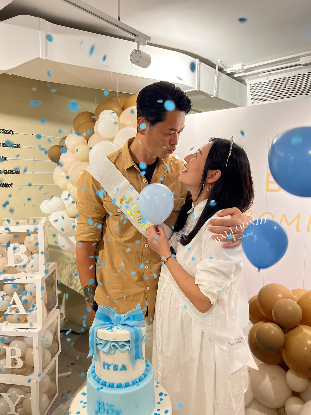 性別揭曉氣球佈置Baby Gender Reveal Deco