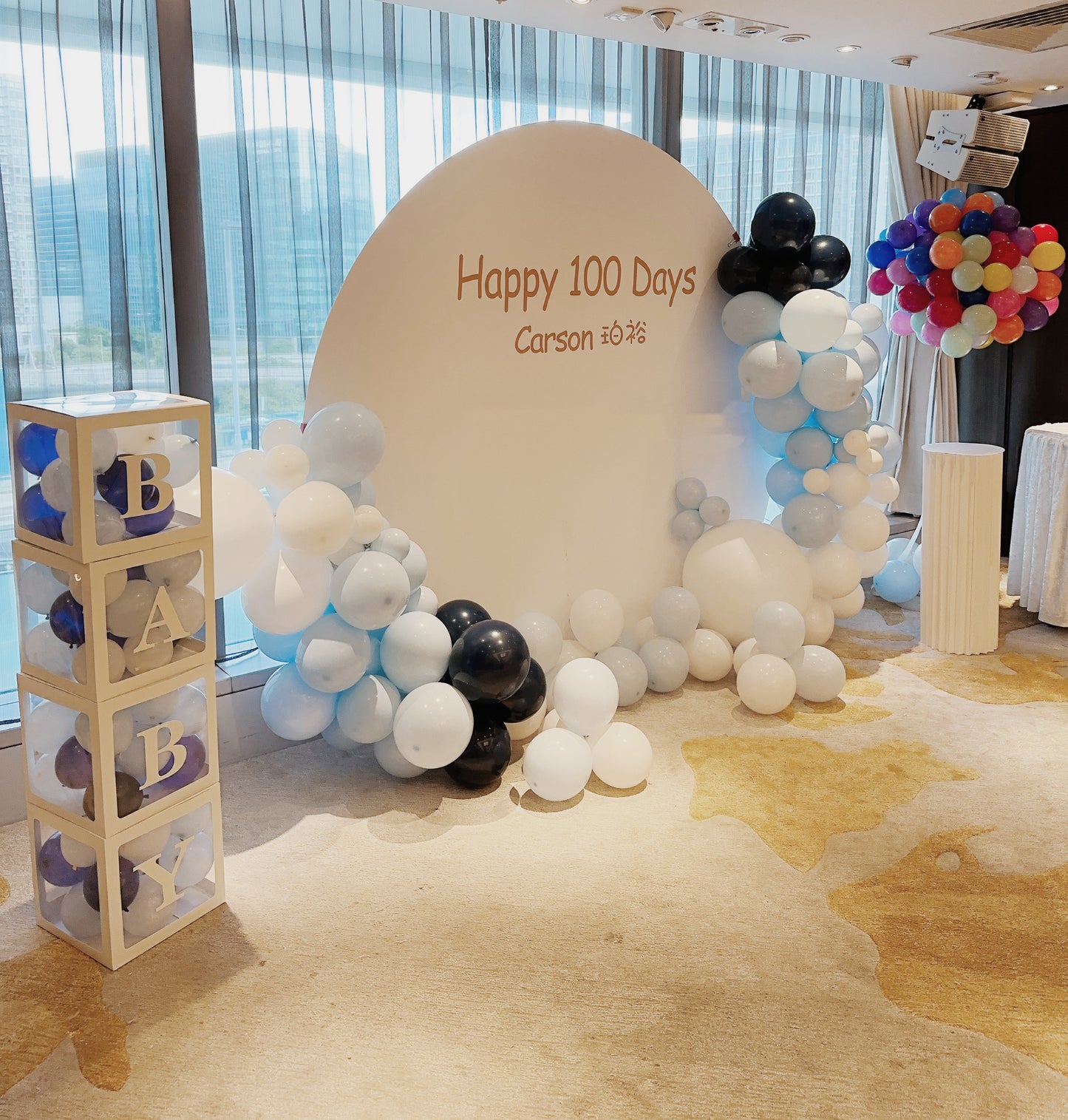 百日宴氣球佈置100 Days Balloon Deco