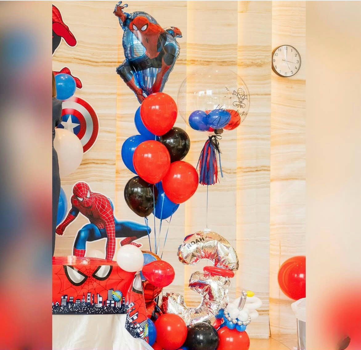 蜘蛛俠生日氣球套裝Spider Man Birthday Balloon Set