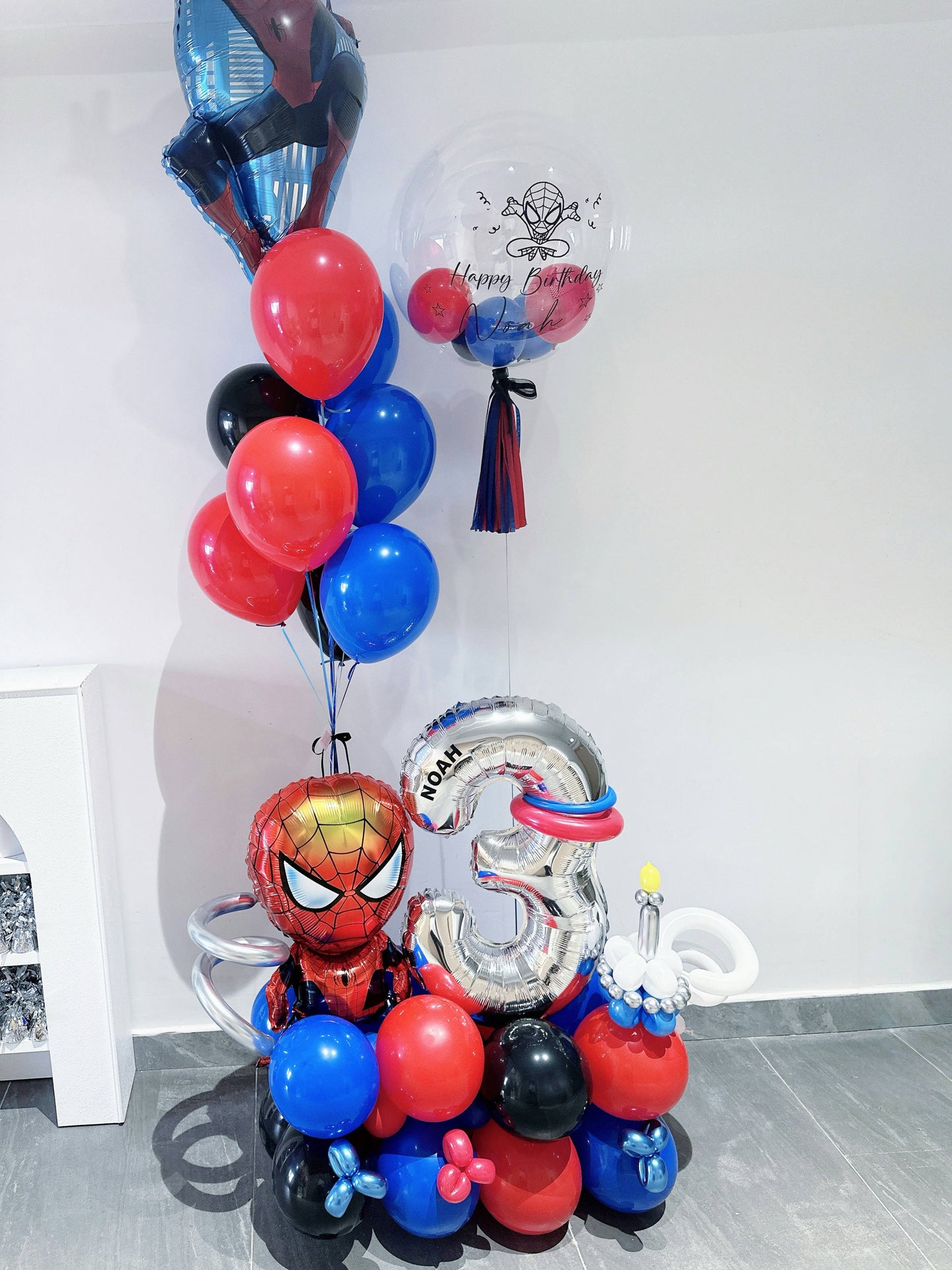 蜘蛛俠生日氣球套裝Spider Man Birthday Balloon Set