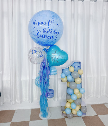 生日氣球Stand+數字氣球Set
