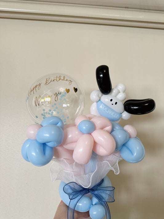 生日公仔氣球花束