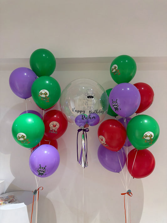 麵包超人生日氣球串套裝Birthday Balloon Bouquet Set