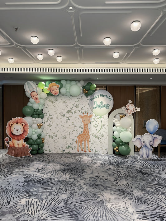 森林小冒險氣球佈置套餐The Forest Journey 100 Days Balloon Deco