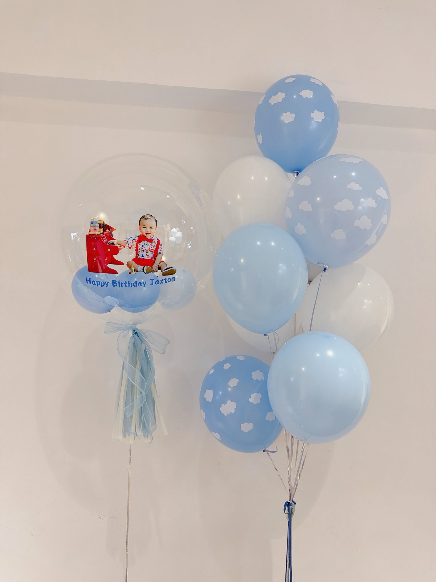 彩print BB相生日氣球串套裝 Photo Printing Balloon Bouquet Set