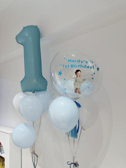 彩print BB相生日氣球串套裝 Photo Printing Balloon Bouquet Set
