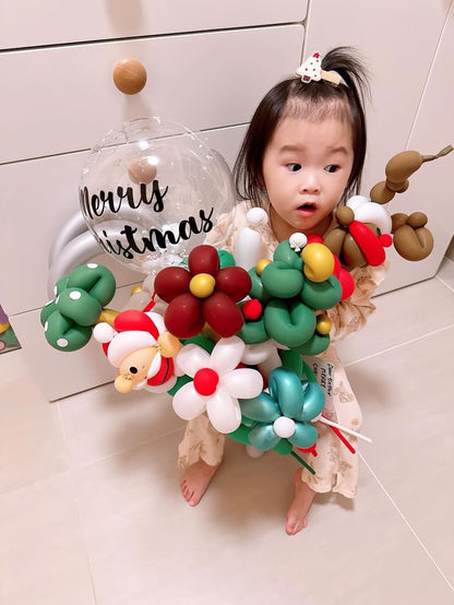 聖誕氣球花束Christmas Flower Balloon Bouquet