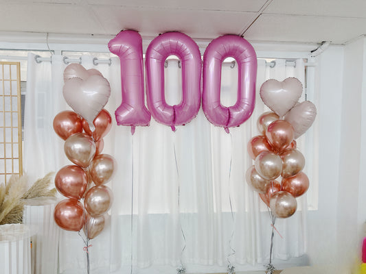 100日氣球串套裝 100 Days Balloon Bouquet Set