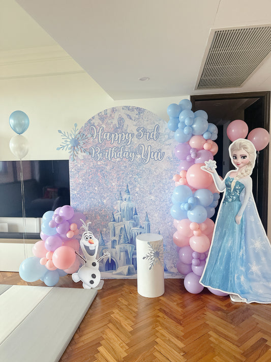 Elsa生日氣球佈置 Elsa Birthday Balloon Deco