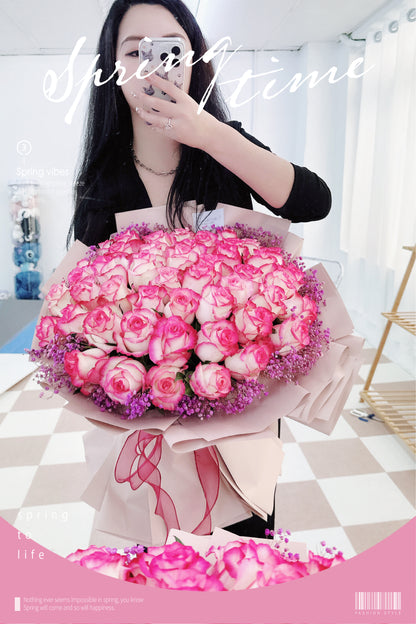 99朵玫瑰鮮花束99 Roses Fresh Flower Bouquet