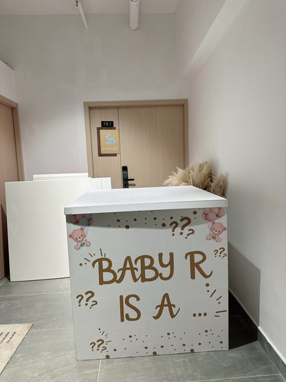 Baby Gender Reveal Suprise Box性別揭曉氣球盒子
