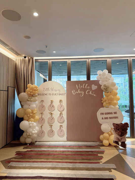 性別揭曉氣球佈置Baby Gender Reveal  Balloon Deco