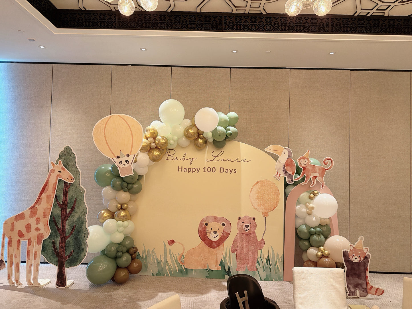 森林小冒險氣球佈置套餐The Forest Journey 100 Days Balloon Deco