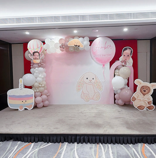jellycat百日宴氣球佈置jellycat 100 days balloon deco