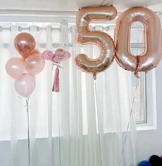 50數字氣球串套裝 Birthday Balloon Bouquet Set