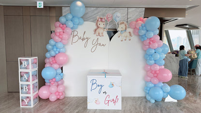 Baby Gender氣球佈置Baby Gender Balloon Deco