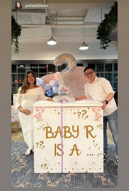 Baby Gender Reveal Suprise Box性別揭曉氣球盒子