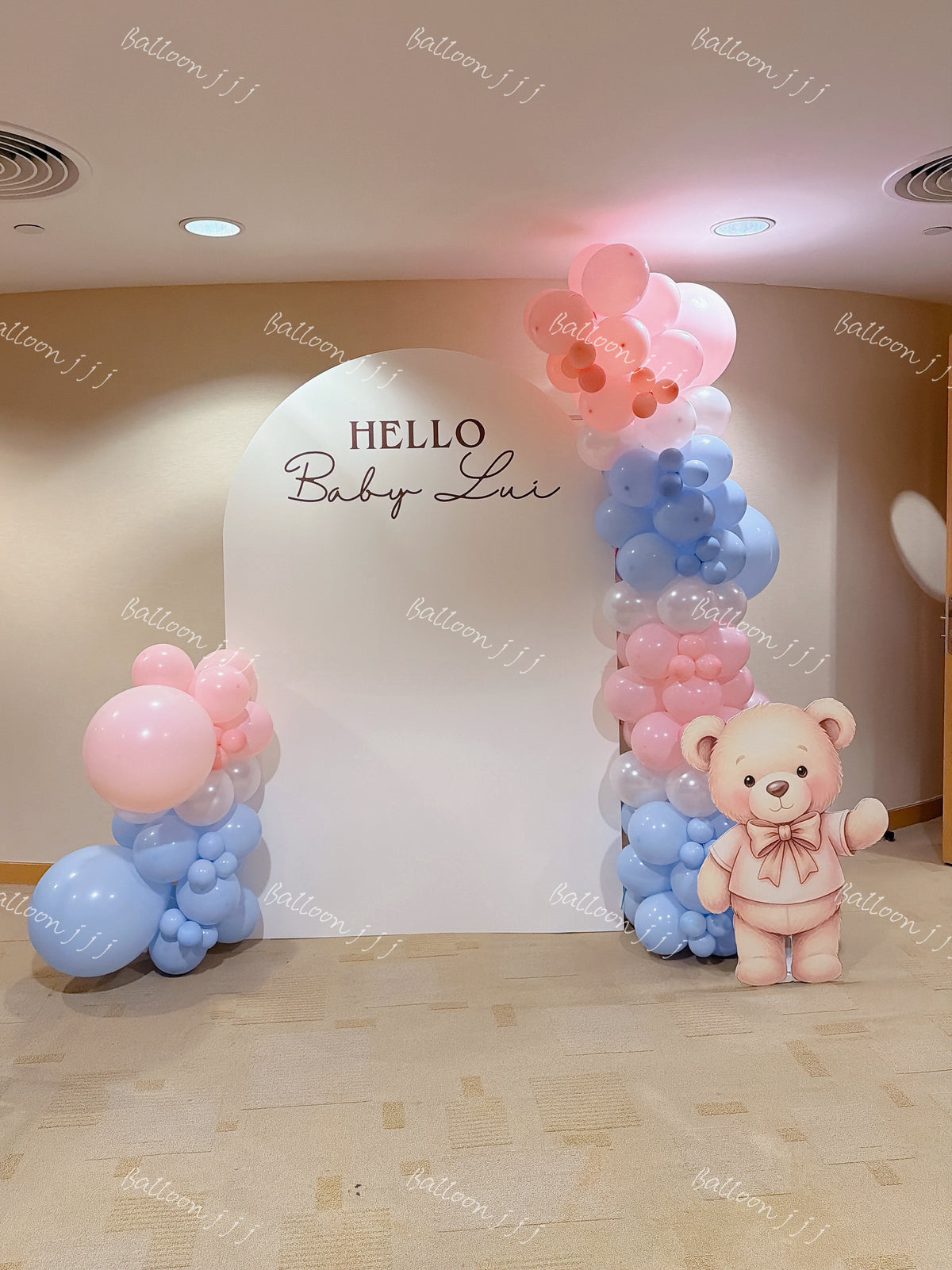 Baby gender reveal氣球佈置