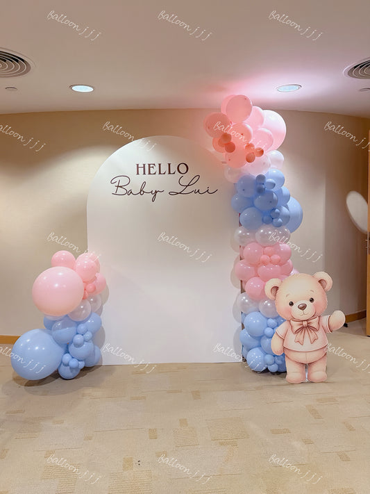 Baby gender reveal氣球佈置
