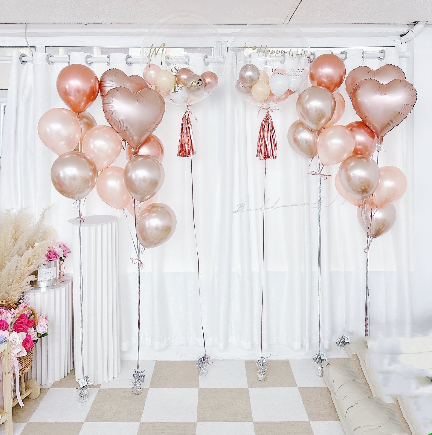 婚禮氣球串套裝 Wedding Balloon Bouquet Set
