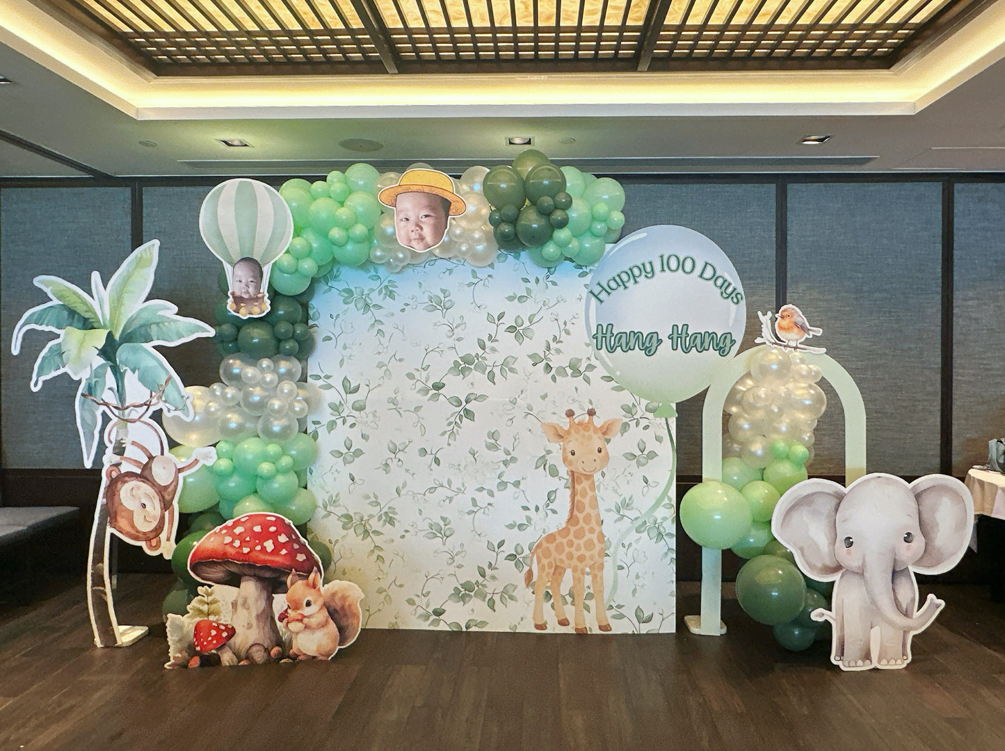 森林祕境 | 百日宴氣球佈置 The Enchanted Forest 100 Days Balloon Deco
