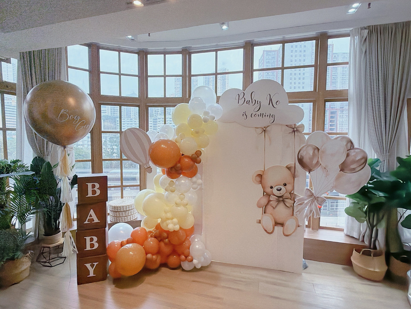 Baby Gender Reveal氣球佈置 Baby Gender Reveal Balloon Deco