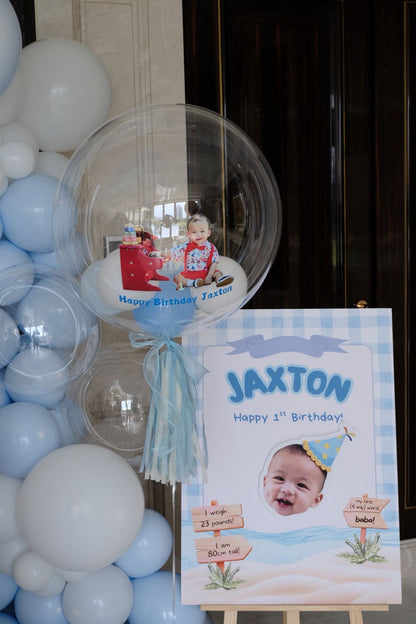 彩print BB相生日氣球串套裝 Photo Printing Balloon Bouquet Set