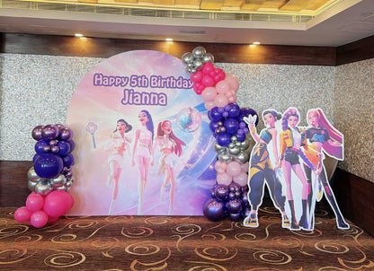 Demon Hunter生日氣球佈置Safari theme Birthday Balloon Deco