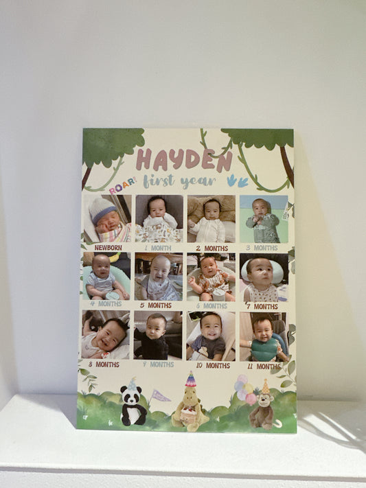 一歲生日牌Birthday Welcome Board