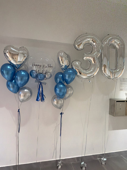 30數字生日氣球串套裝 Birthday Balloon Bouquet Set