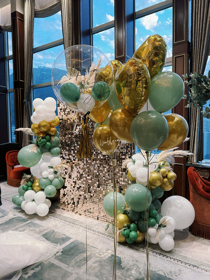 婚禮閃閃backdrop氣球佈置Wedding Bling Bacldrop Balloon Deco