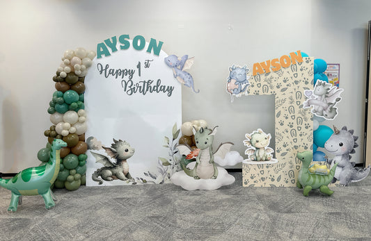 龍仔生日氣球佈置 Dragon Birthday Balloon Deco
