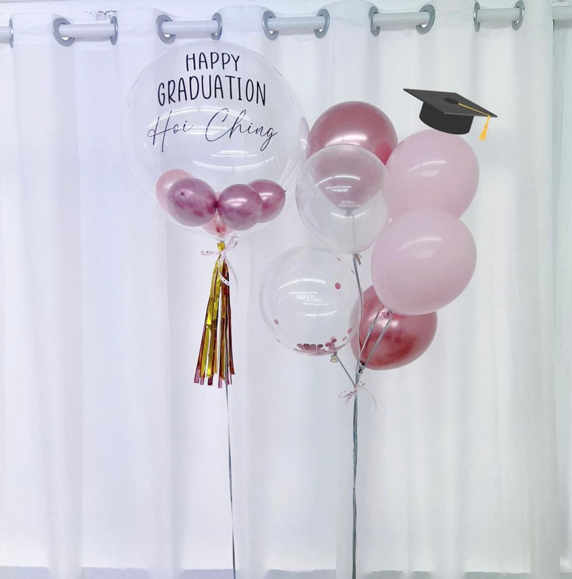 畢業氣球串套裝 Graduation Balloon Bouquet Set