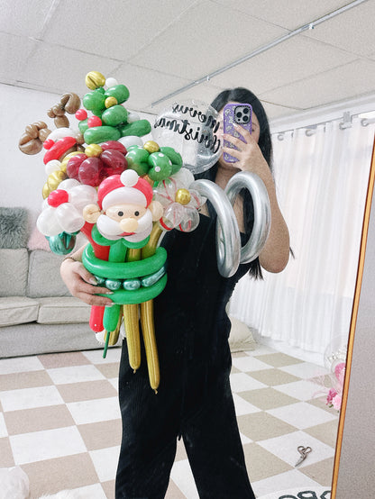 聖誕氣球花束Christmas Flower Balloon Bouquet