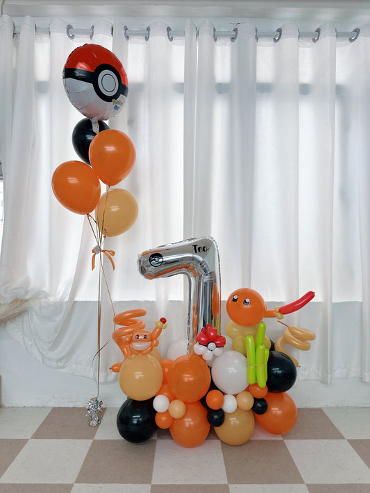 Pokemon小火龍氣球座 Balloon Set