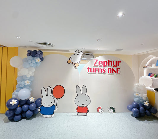 Miffy主題生日氣球佈置 Miffy Birthday Balloon Deco