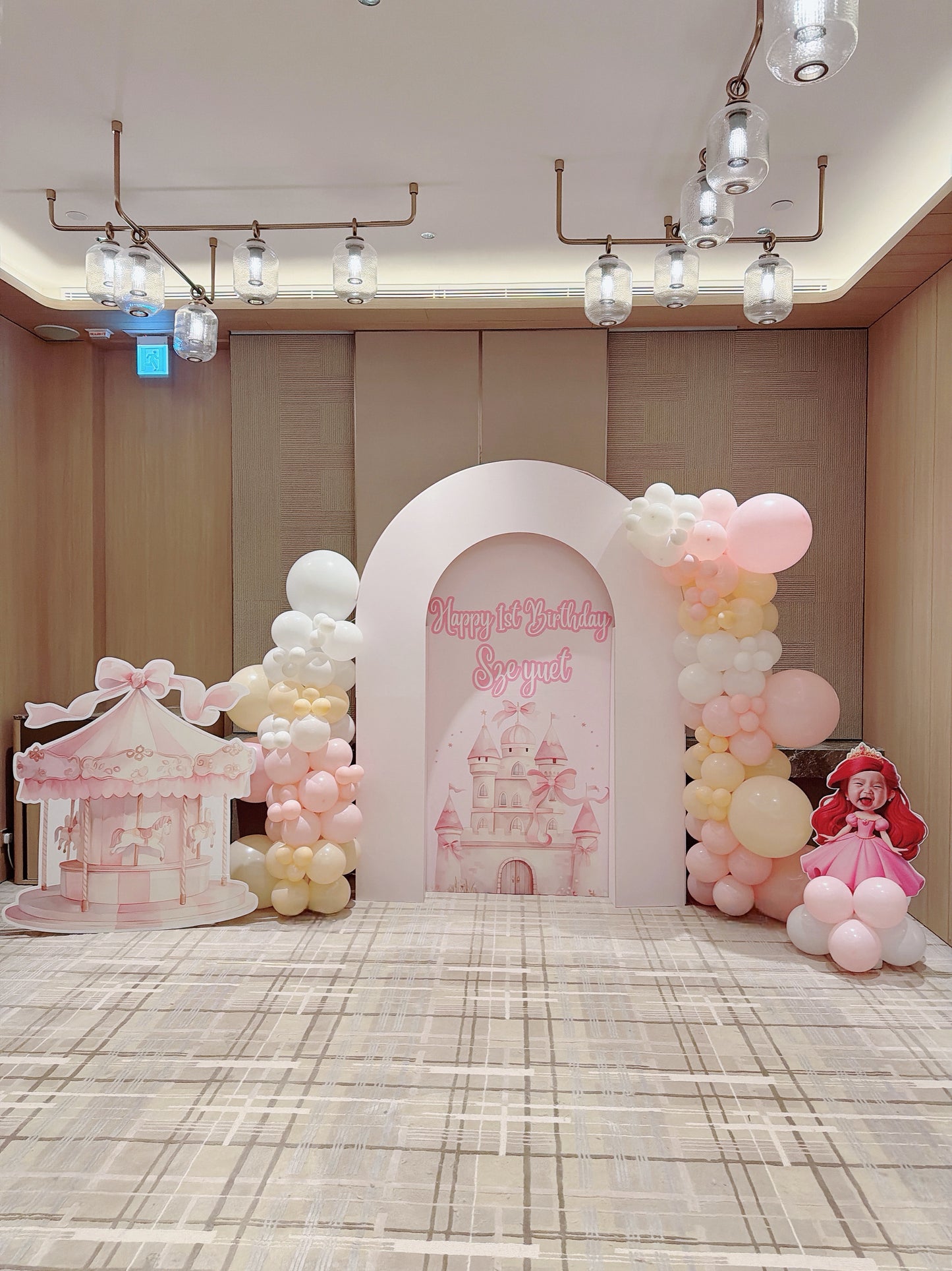 公主生日氣球佈置 Royal Princess Birthday Ballooon Deco