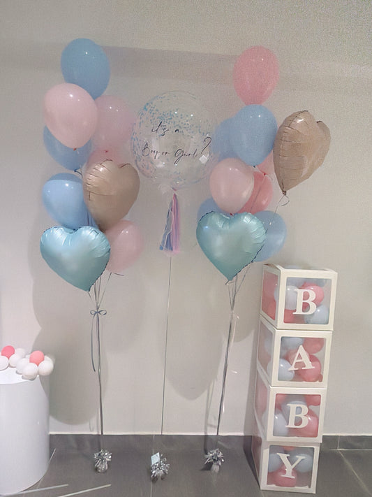 性別氣球串套裝Boy or Girl Balloon Bouquet Set