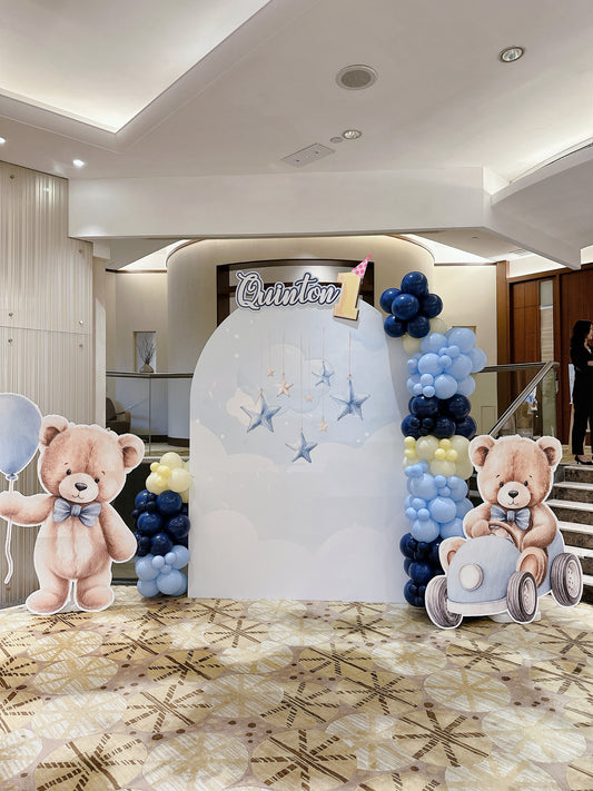 熊仔生日氣球佈置Teddy Bear Birthday balloon Deco