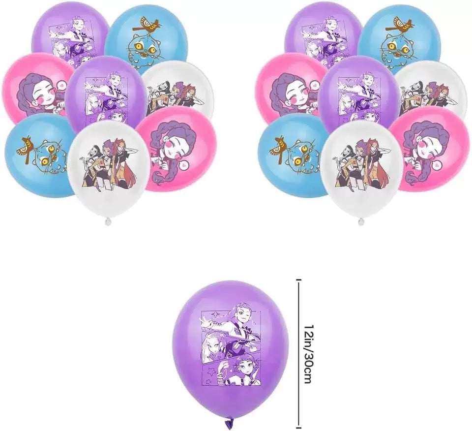 獵魔女團生日氣球材料包Kpop Demon Hunter Balloon package