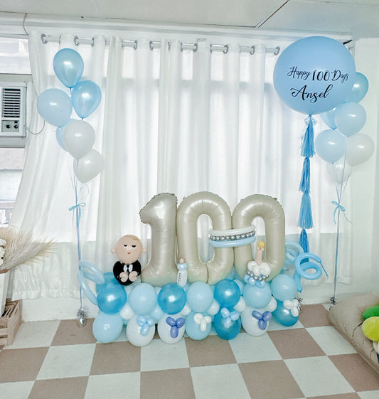 100日氣球座套裝 100 Days Boss Baby Theme Balloon Set