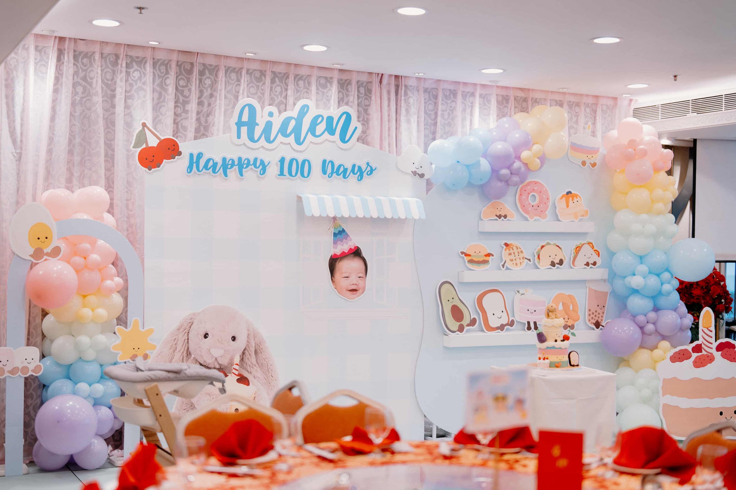 Jellycat 百日宴氣球佈置 Jellycat 100 Days Balloon Deco